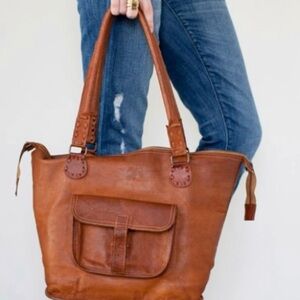 Noonday Collection Rustic goat Leather Tote